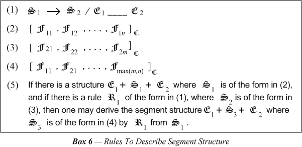 Rules To Describe Segment Structure
